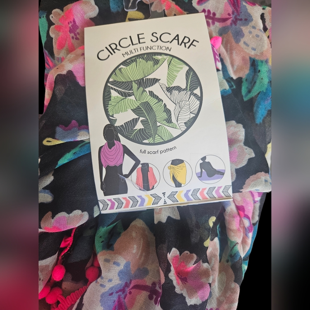 Multi Function Circle Scarf - Picture 5 of 7